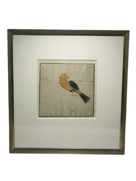 VTG MENNONITE LEDGER DRAWING & BOOK FRAMED ART 18" (1 of 12)