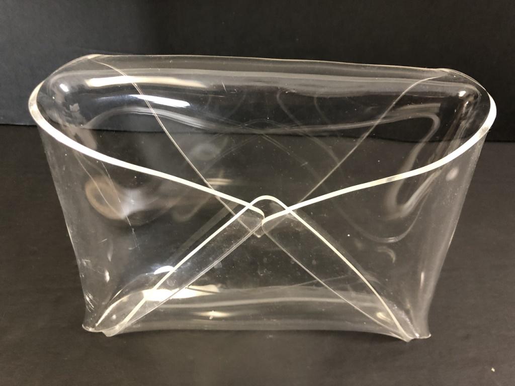 MID MOD LUCITE ENVELOPE MAIL LETTER HOLDER 7.5" (1 of 5)