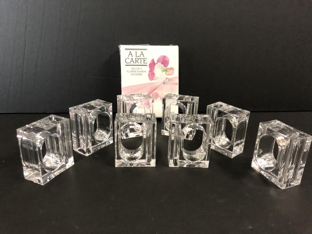 12 MID MOD MODERN LUCITE NAPKIN HOLDERS NEW! (1 of 7)