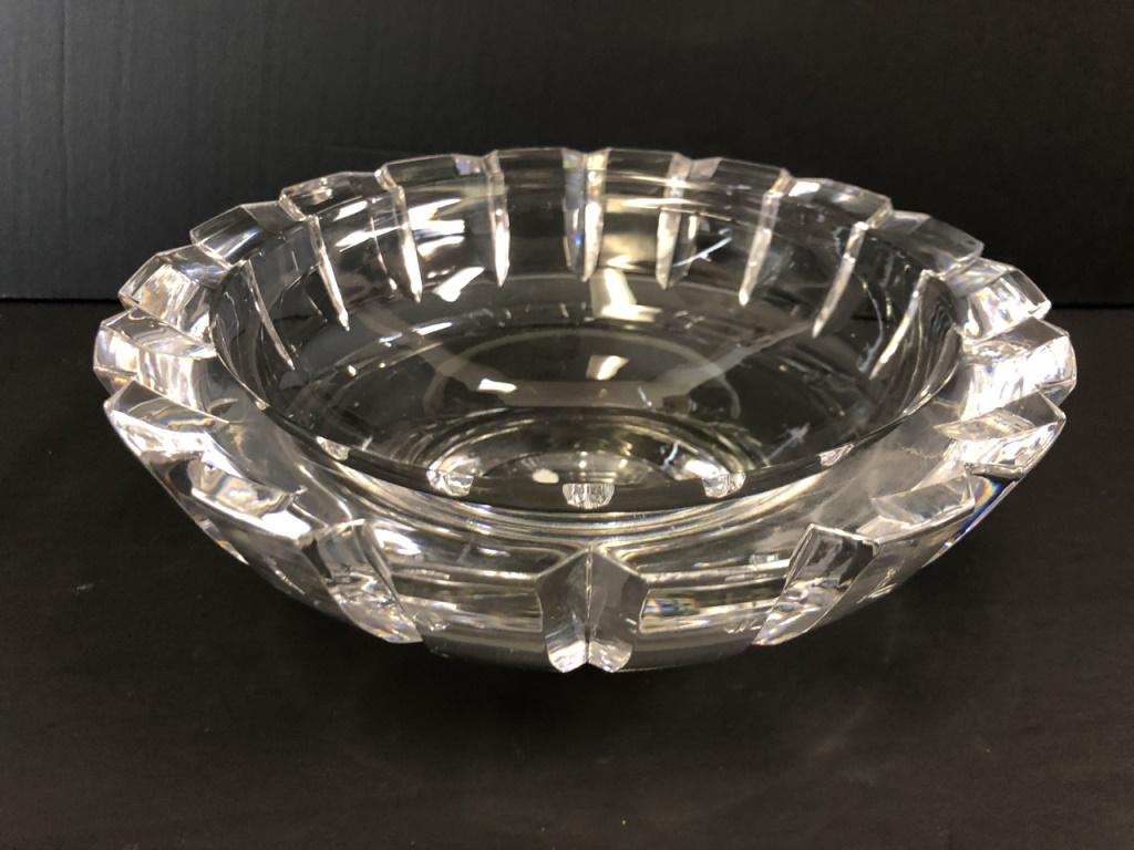 VTG MID MOD CLEAR GLASS COMPOTE DISH BOWL 8.5" (1 of 6)