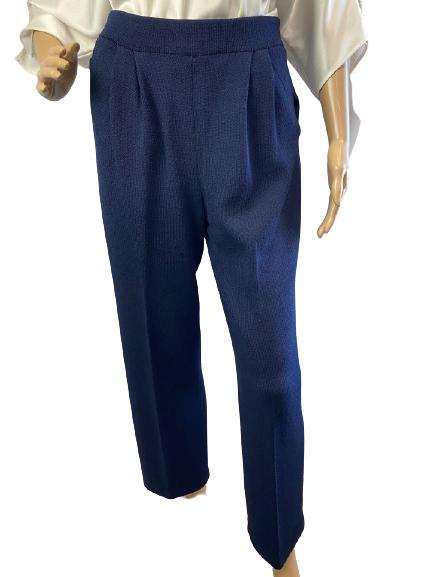 VINTAGE ST JOHN NAVY KNIT PANTS WOMENS SIZE 4 (1 of 5)