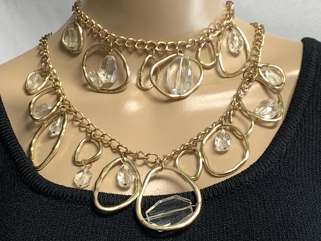 DESIGNER GOLD FANTASIA NECKLACE- 70's STYLE: DESIGNER GOLDFANTASIA NECKLACE- 70's STYLE-GOOD CONDITION-NC11022020