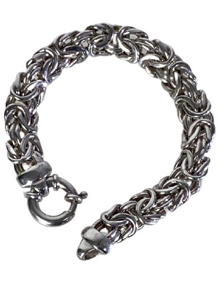 STERLING SILVER BRACELET BYZANTINE (1 of 4)