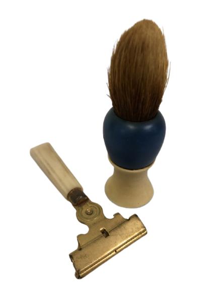 VTG SCHICK STRAIGHT RAZOR & EVER READY BRUSH 3.5" (1 of 7)