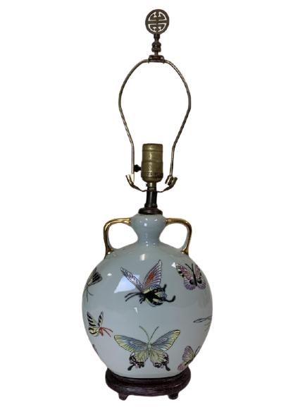 VINTAGE MAITLAND SMITH BUTTERFLY LAMP: VINTAGE MAITLANDSMITH BUTTERFLY LAMP - 22.5" X 3.5" X 8"