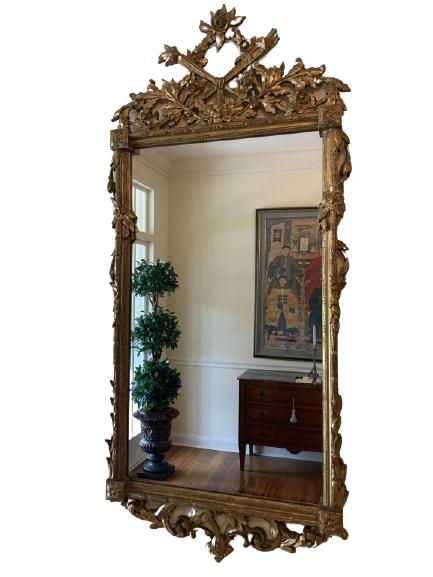STUNNING HALLWAY GOLD GILT ORNATE  MIRROR 57"H (1 of 5)