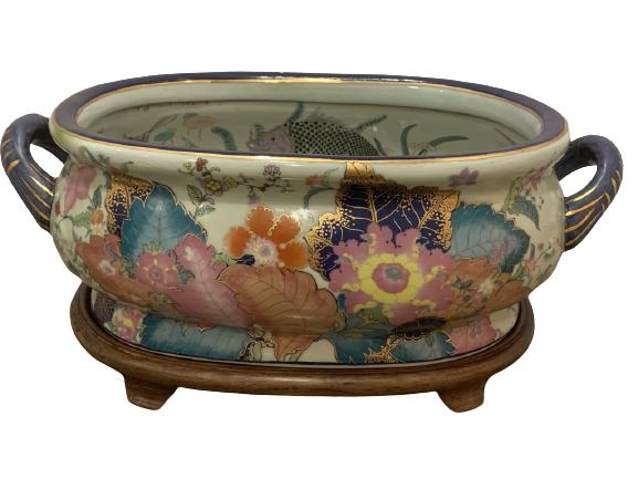 VINTAGE KOI FISH PLANTER 17"W (1 of 4)