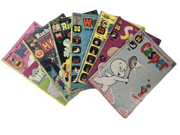 5 ASSORTED VINTAGE HARVEY CASPER  COMIC BOOKS (1 of 10)