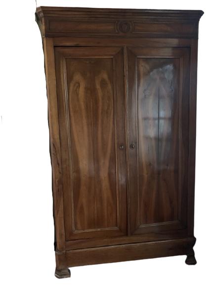 19TH CENTURY GLORIOUS WOOD STORAGE CABINET: 19TH CENTURY GLORIOUS WOOD STORAGE CABINET -MUST BE PICKED UP IN NORTH PALM BY APT.=51 X 21 X 89.5