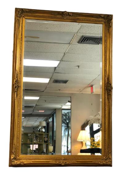 VTG GOLD GILT DECORATIVE WALL MIRROR 68" (1 of 4)