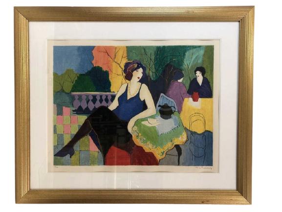 I. TARKAY "FAME" COLOR SERIGRAPH PRINT FRAMED 40" (1 of 6)