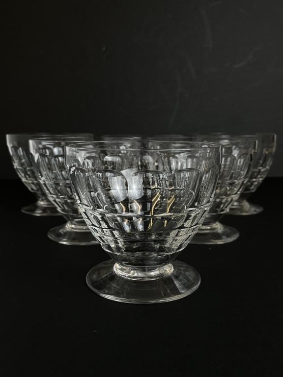 6 BACCARAT CRYSTAL CORDIAL  APERTIF GLASSES 3.5" (1 of 7)
