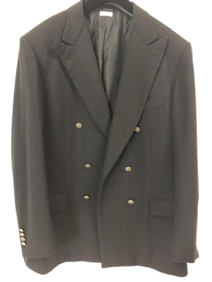 BRIONI MEN'S 100% CASHMERE TAILORED JACKET BLAZER: BRIONI MEN'S 100% CASHMERE TAILORED JACKET BLAZER MENS ITALIAN FASHION SUIT JACKET BLACK -ARMS 25"-CHEST 21"-LENGTH 30" APPROX