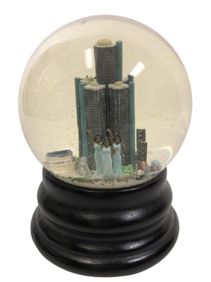 SAKS 5TH AVENUE COLLECTIBLE SNOWGLOBE DETROIT 6" (1 of 7)