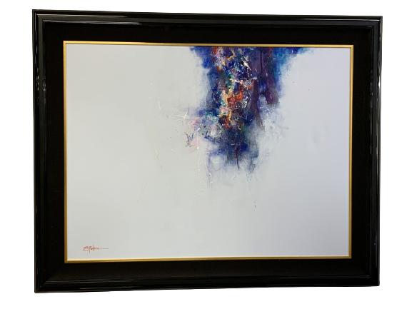 "IN THE BEGINNING" SEIKICHI TAKARA ABSTRACT CANVAS (1 of 8)