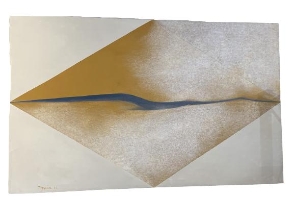 LARGE GORDANA TOMIC MODERN OIL PAINTING 82.5" (1 of 8)