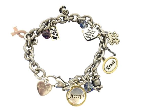 VINTAGE INSPIRATIONAL CHARM BRACELET: VINTAGE INSPIRATIONAL CHARM BRACELET