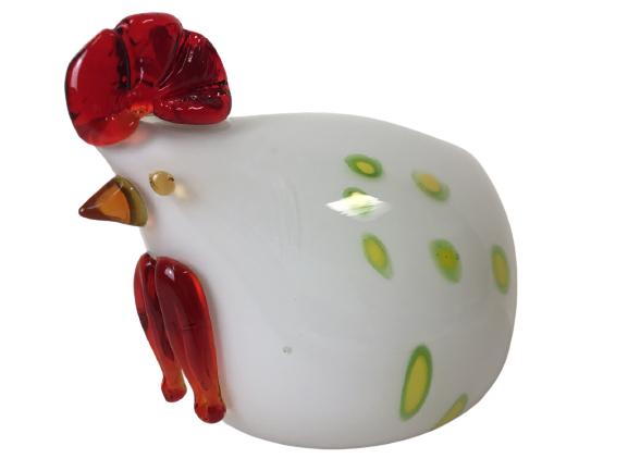 HAND BLOWN GLASS ROOSTER SCULPTURE DECOR (1 of 8)
