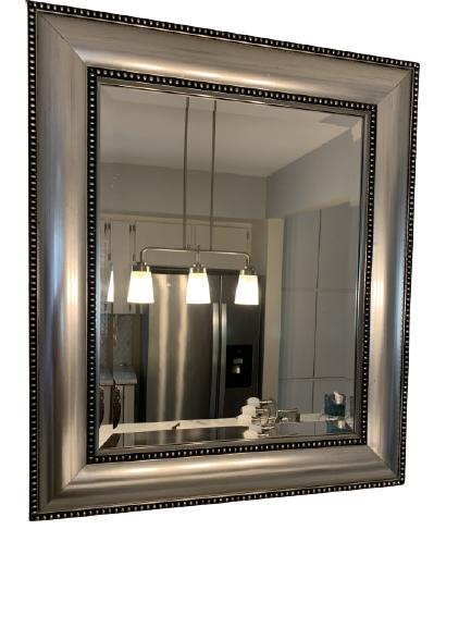 SILVER DECORATIVE MIRROR (1 of 1)