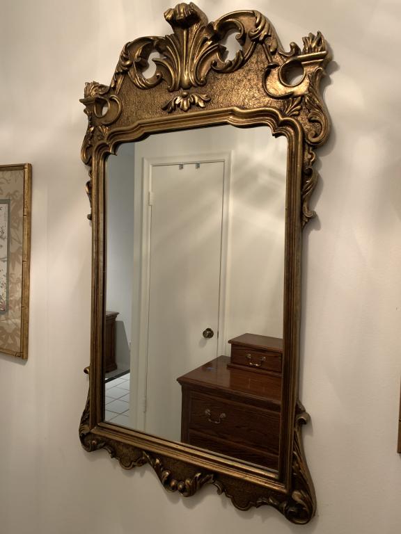GOLD GILTED COMPOSITE MIRROR (1 of 3)