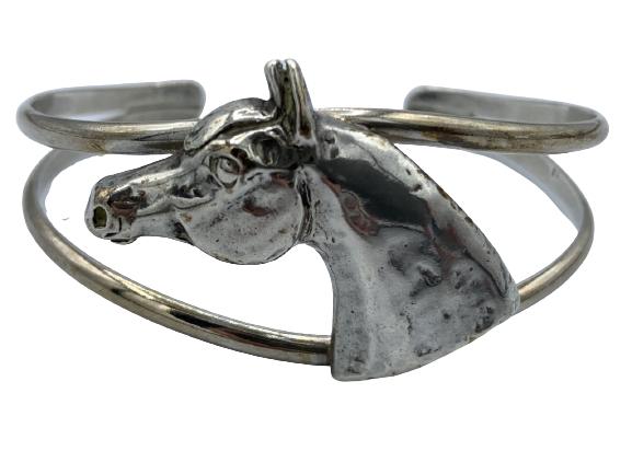 EQUESTRIAN HORSE HEAD CUFF BRACELET (1 of 5)
