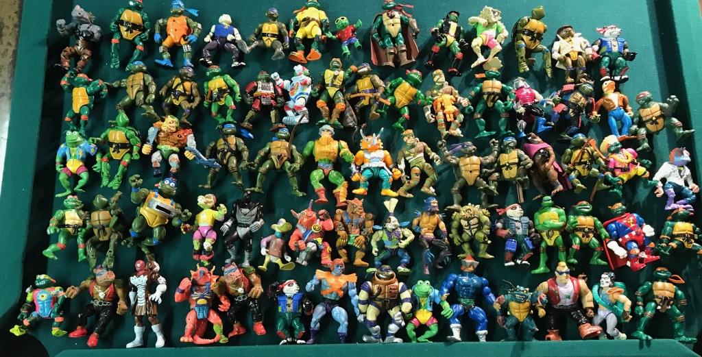 70+ TEENAGE MUTANT NINJA TURTLE FIGURES: 70+ 80'S AND 90'S HASBRO / PLAYMATES ORIGINAL TMNT TEENAGE MUTANT NINJA TURTLE COLLECTIBLE FIGURES FROM THE COMIC BOOK CREATED BY KEVIN EASTMAN PETER LAIRD WHICH TAKES PLACE IN THE NEW YORK CITY SUBWA