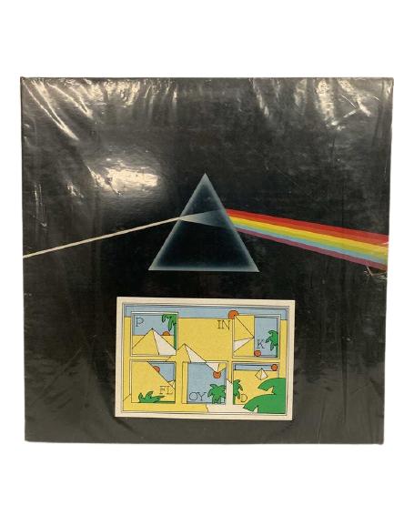 VTG PINK FLOYD DARK SIDE OF THE MOON RECORD ALBUM: VTG PINK FLOYD DARK SIDE OF THE MOON VINYL RECORD ALBUM 1973 ROCK AND ROLL MUSIC MEMORABILIA COLLECTIBLE VINYL RECORD WALL ART HOME DECOR MANTIQUES -GOOD VINTAGE CONDITION, MARKS TO COVER CONSISTENT W