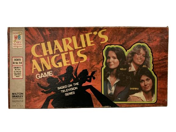 1977 CHARLIES ANGELS BOARD GAME MILTON BRADLEY: 1977 CHARLIES ANGELS BOARD GAME BY MILTON BRADLEY MB 70'S FAMILY HOME ENTERTAINMENT HOLLYWOOD COLLECTIBLE TELEVISION TV MEMORABILIA KELLY JILL SABRINA KATE JACKSON FARAH FAWCETT JACLYN SMITH -GOOD VIN
