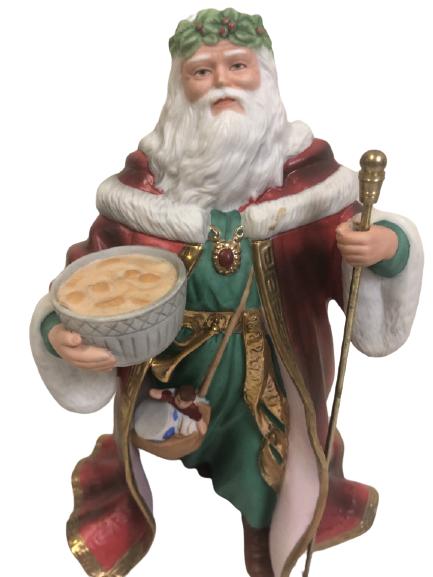 VINTAGE FATHER CHRISTMAS CERAMIC FIGURINE: VINTAGE FATHER CHRISTMAS CERAMIC FIGURINE
