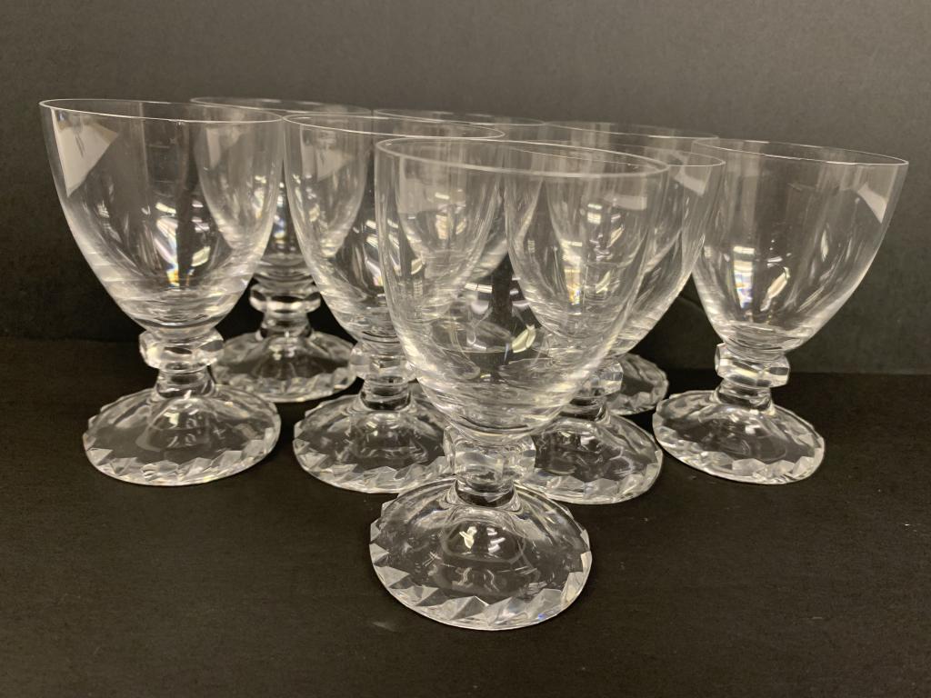 VTG 8 DAUM FRANCE SHERRY PORT APPERTIF GLASSES: VTG 8 DAUM FRANCE SHERRY PORT APPERTIF GLASSES -3 1/2" -VERY GOOD CONDITION