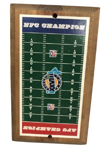 PAIR OF VINTAGE NFC SUPER BOWL XXIII BOARD GAMES: PAIR OF VINTAGE NFC SUPER BOWL XXIII BOARD GAMES -BOARDS ONLY -VERY GOOD CONDITION -8"H
