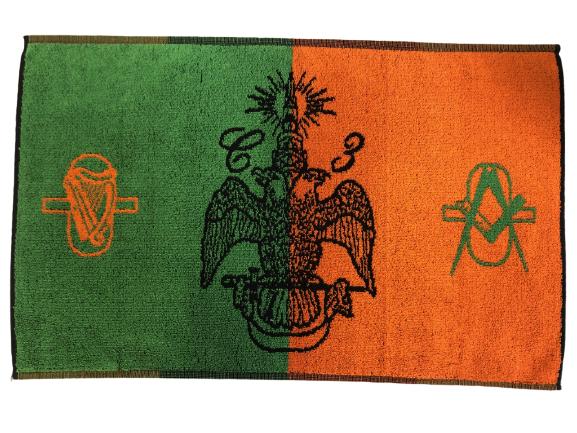 MATTHEW BARNEY CREMASTER 3 HAND TOWEL 24": MATTHEW BARNEY B. 1967 CREMASTER 3 (2002) HAND TOWEL USED IN THE MOVIE CREMASTER 3 AS SEEN IN THE PHOTOGRAPH ENTITLED PLUMBLINE SOLD AT PHILLIPS FOR $27,000 IN 2006 (MATHEW BARNEY CREMASTER CYCLE)-ACQ