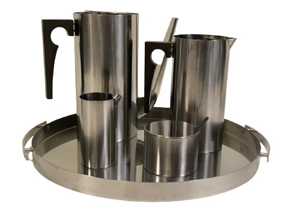 ARNE JACOBSEN FOR LAUFFER STELTON DENMARK  TEA SET (1 of 7)