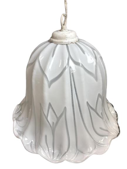 MID MOD MURANO GLASS CHANDELIER PENDANT LAMP 14" (1 of 6)