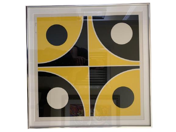 VICTOR ROSADO MID-CENTURY ABSTRACT SILKSCREEN (1 of 5)