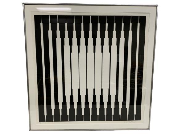 MODERN VICTOR VASARELY FRAMED SERIGRAPH 24" (1 of 6)