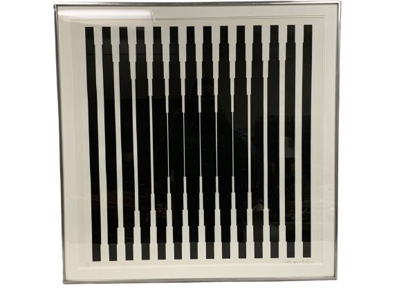 MODERN VICTOR VASARELY FRAMED SERIGRAPH 24" (1 of 8)
