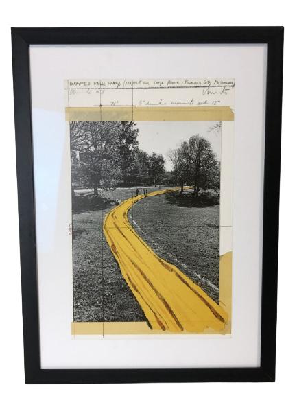 CHRISTO "WRAPPED WALKWAYS"  BOOK PROOF SIGNED 20" (1 of 7)