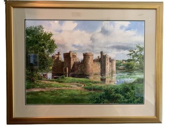 IAN RAMSAY "BODIAM CASTLE" WATERCOLOR PAINTING (1 of 4)