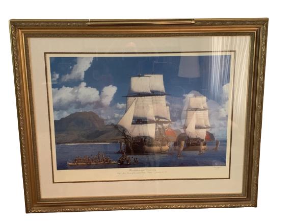 RAYMOND MASSEY "RESOLUTION & DISCOVERY" LITHOGRAPH (1 of 9)