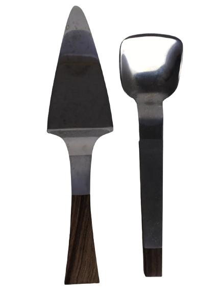 SET OF 2 VTG STAINLESS STEEL SERVING UTENSILS (1 of 7)