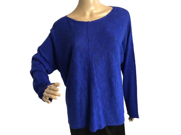 EILEEN FISHER ROYAL BLUE SWEATER SIZE L NWT (1 of 9)