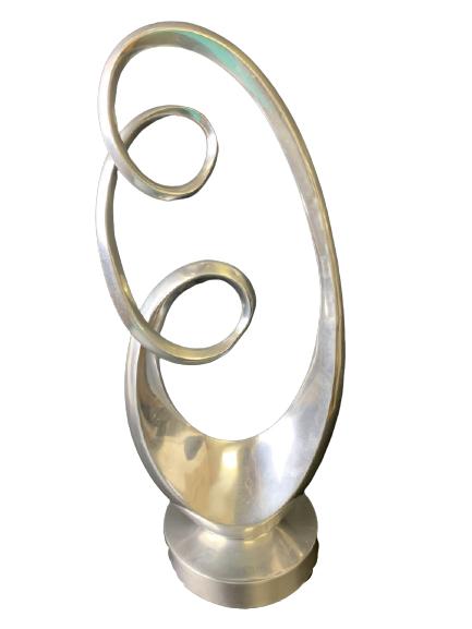 MODERN ABSTRACT CARLO PERAZZI  METAL SCULPTURE 20" (1 of 6)