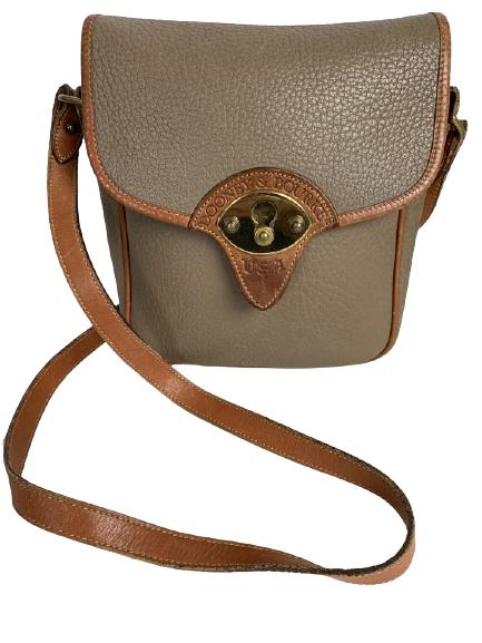 VTG DOONEY & BOURKE TAN LEATHER CROSSBODY HANDBAG (1 of 16)