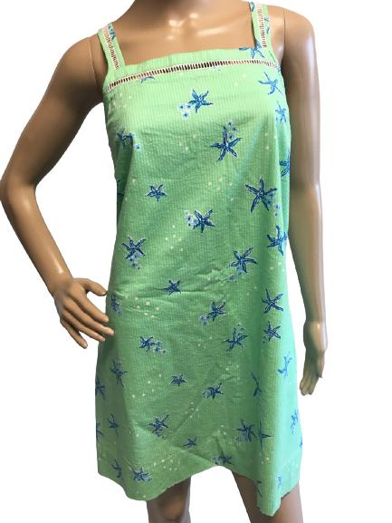 VTG LILLY PULITZER GREEN SUN DRESS SIZE 4 (1 of 4)