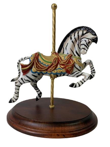 VTG LYNN LUPETTI CAROUSEL ZEBRA FRANKLIN MINT 11" (1 of 6)