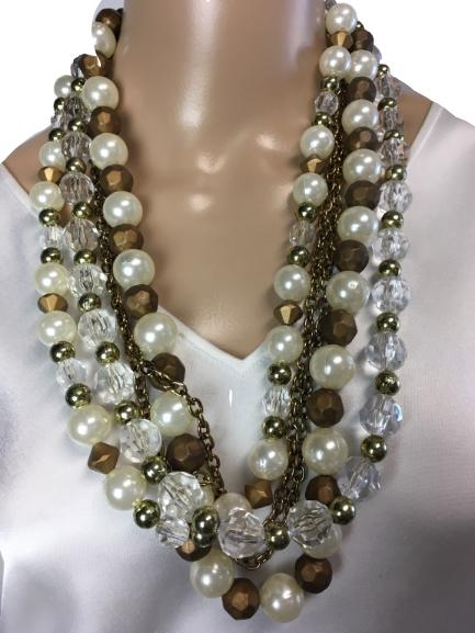 VTG MULTI-STRAND ROPE STYLE NECKLACE 28-1/2" (1 of 6)