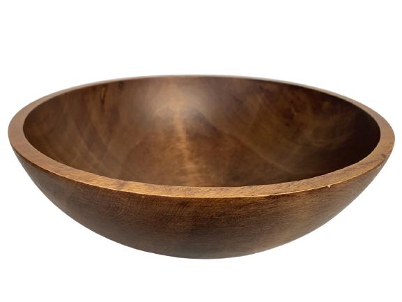 VTG MORT N MARTON CANADIAN BIRCH WOOD BOWL 12.6": VTG MORT N MARTON CANADIAN BIRCH WOOD BOWL 12.6" -12.6" DIAMETER, 4.5" TALL-SERVING / SALAD BOWL -VERY GOOD CONDITION-CC1721