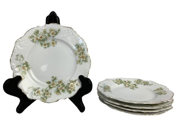 (5) VTG GERMANY ELYSEE FLORAL DESSERT PLATES 6.25" (1 of 5)