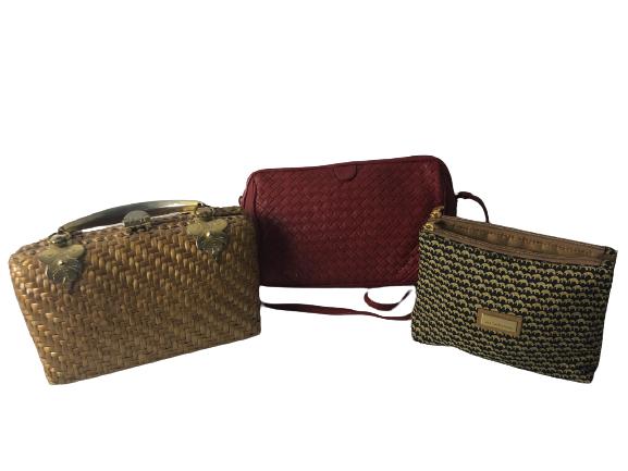 VTG LOT OF 3 HANDBAGS SACHA, JIM THOMPSON, GANSON (1 of 20)